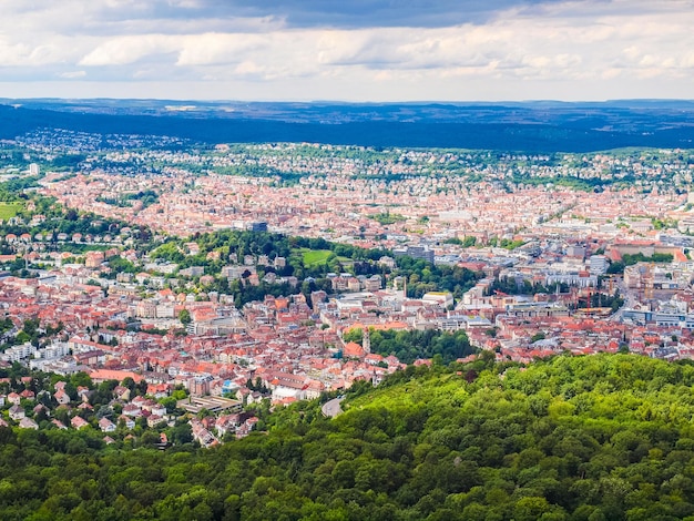 HDR Vista aérea de Stuttgart Alemania