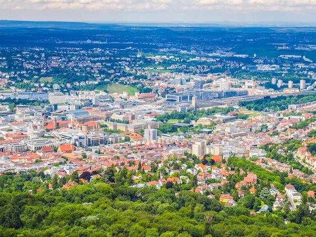 HDR Vista aérea de Stuttgart Alemania