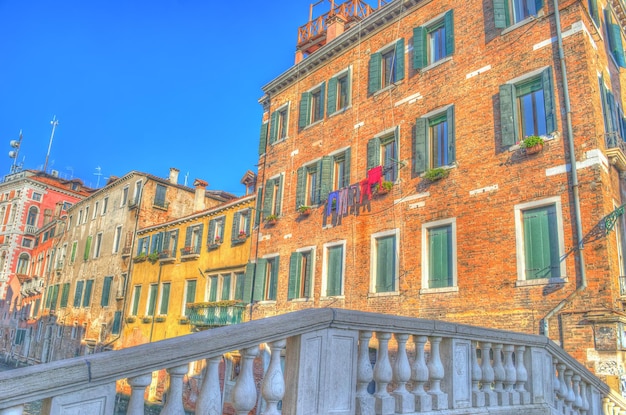 Hdr vista de Veneza Itália