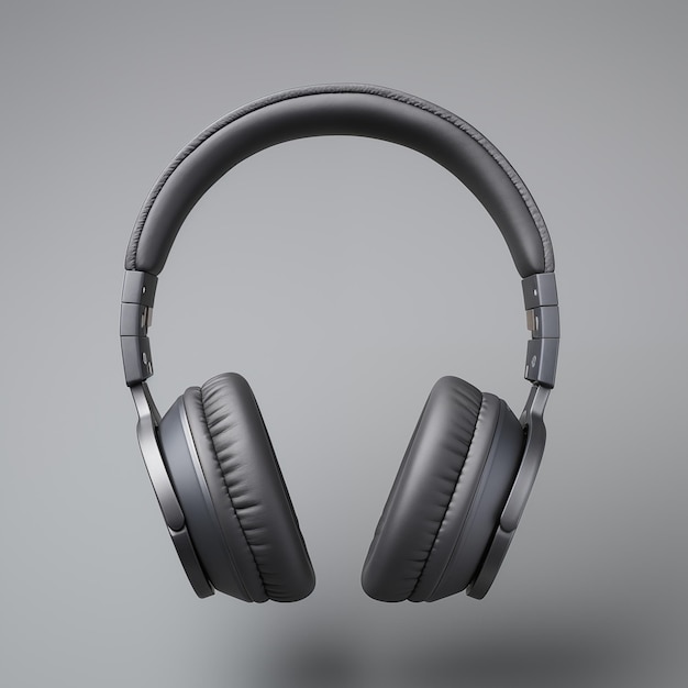 Headset moderno y elegante en un fondo sencillo aislado