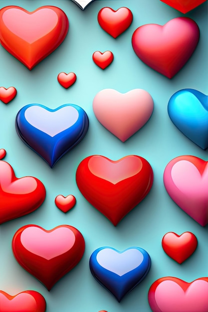 Hearts background