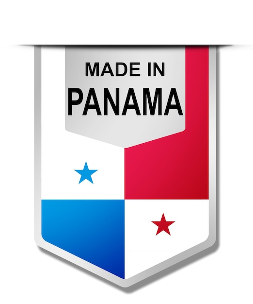 Hecho en Panamá palabra en pancarta colgante