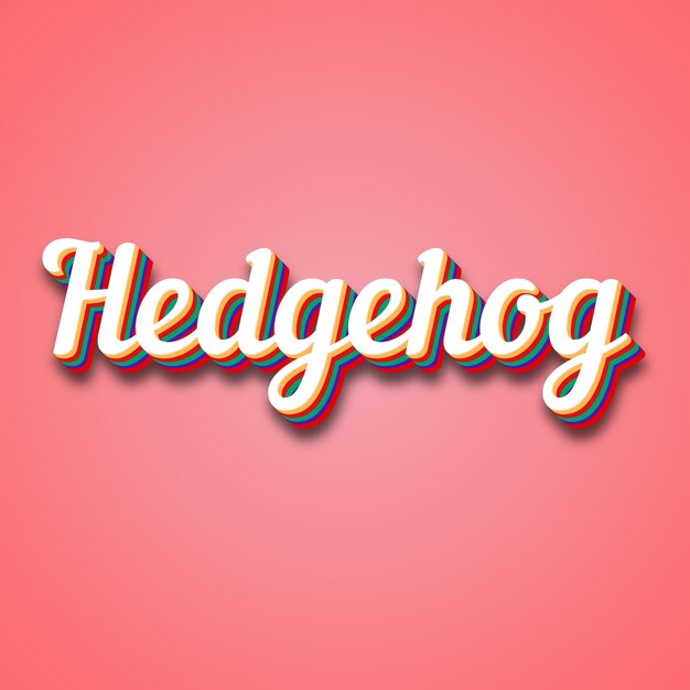 Foto hedgehog-text-effekt foto-bild cool