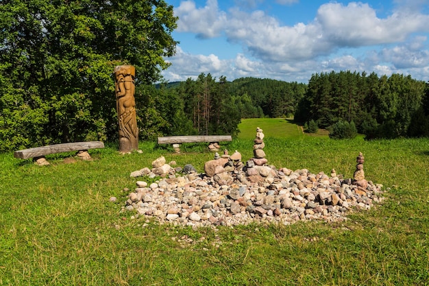 Heidnischer heiliger Ort im Auktaitija-Nationalpark Litauen