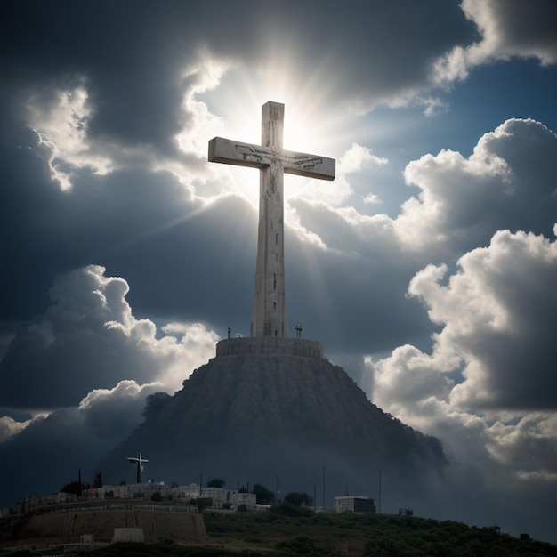 heiliges Kreuz, das den Tod symbolisiert