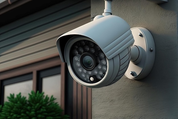 Heimüberwachungskameras mit CCTV sind ein Videoschutz- und Sicherheitssystemwächter