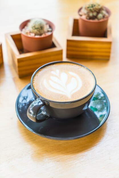 heiße Latte Kaffeetasse