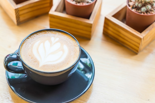 heiße Latte Kaffeetasse