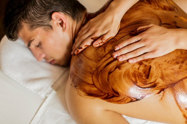 Heiße schokolade massage