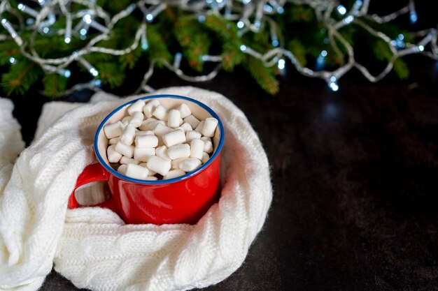 Heiße Schokolade mit Marshmallow