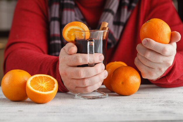 Foto heißer glühwein