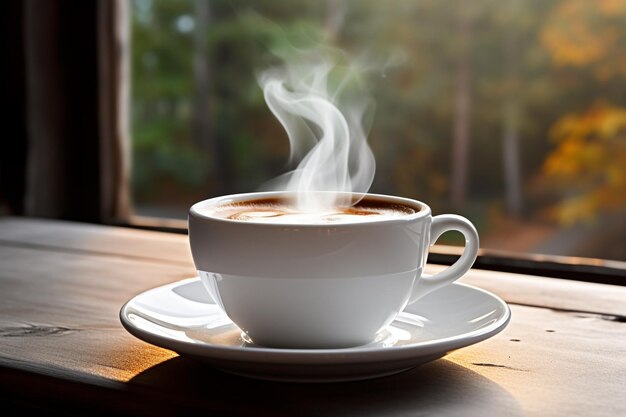 Foto heißer kaffebecher