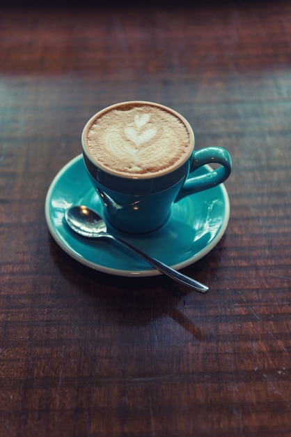 Heißer Kaffee Latte Art