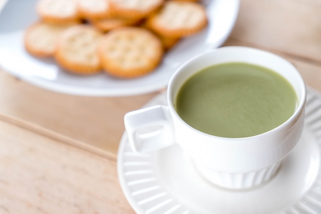 heißer Matcha Latte