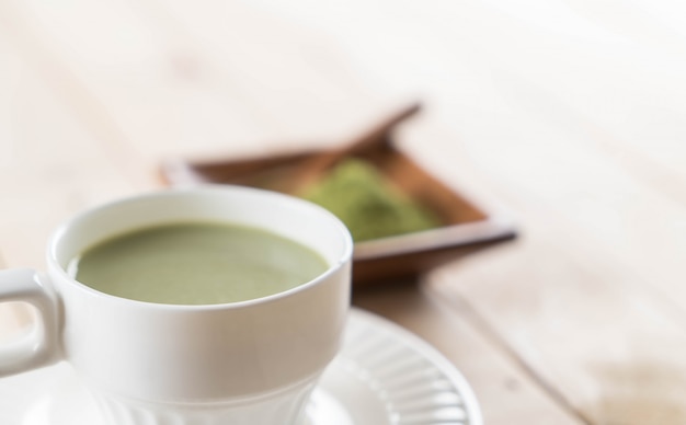 heißer Matcha Latte