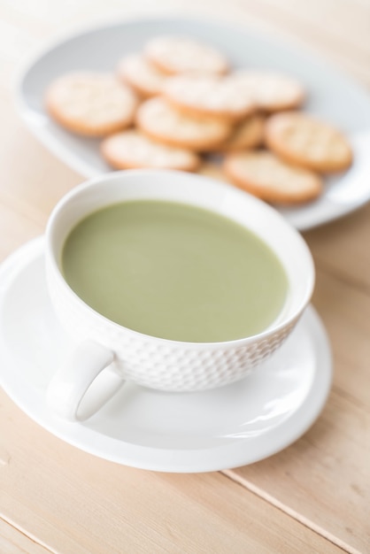 heißer Matcha Latte