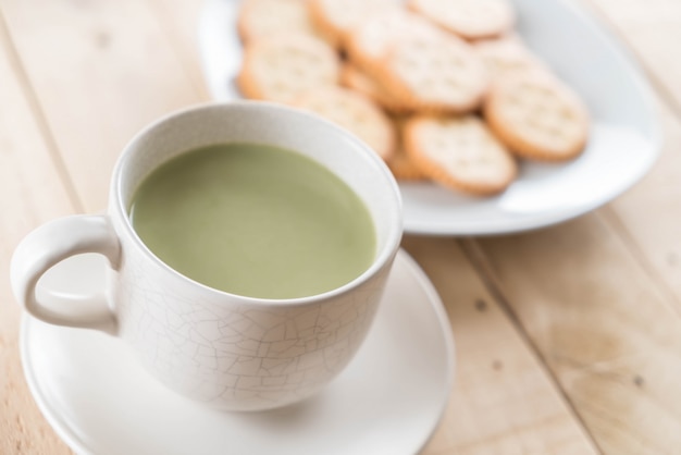 heißer Matcha Latte