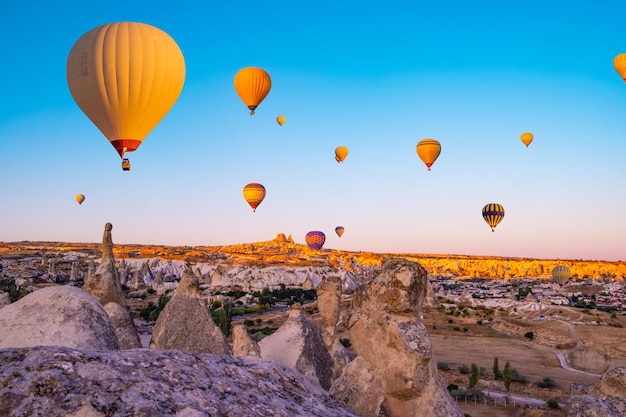 Heißluftballons über Kappadokien Türkei