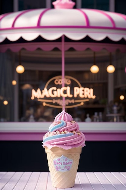 una heladería mágica con sabores mágicos
