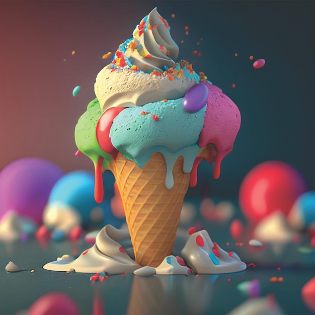 Foto helado 4k (sorvete)