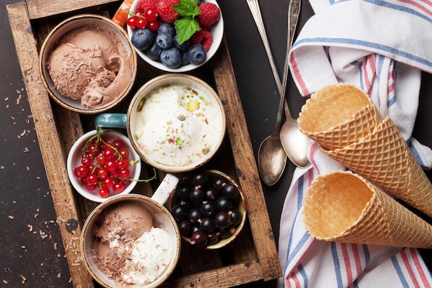 Helado Con Bayas