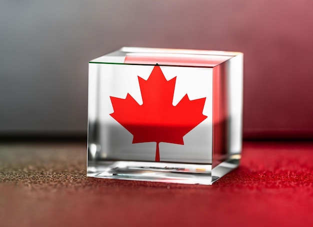 Helado con celebración del día de Canadá