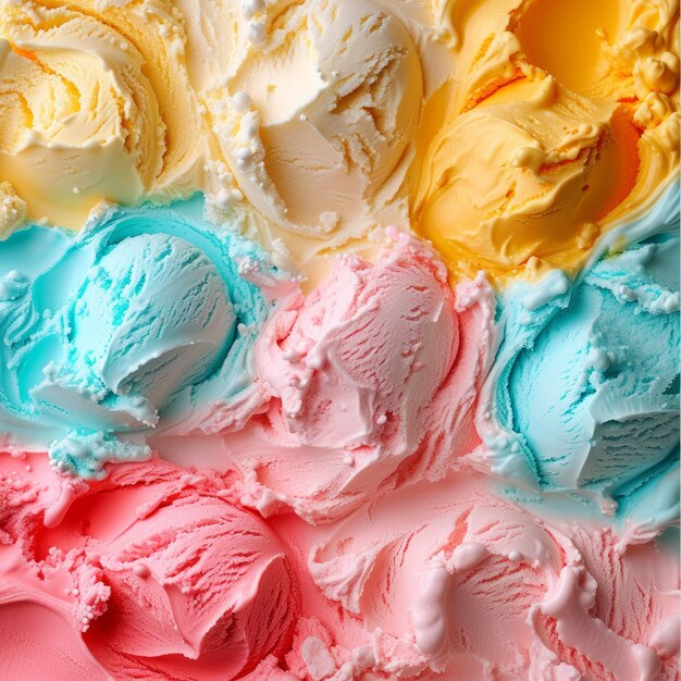 helado de colores