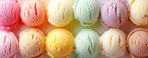 helado de colores