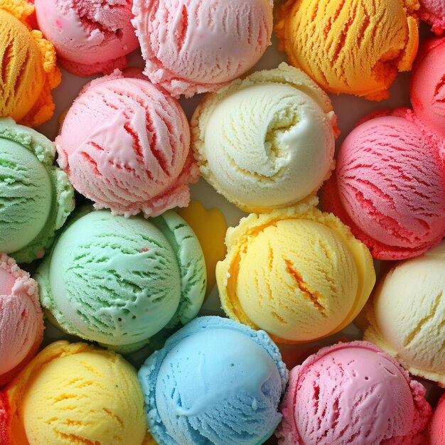 helado de colores