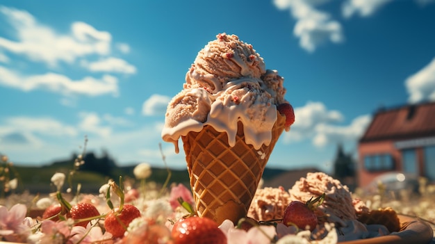 El helado es un alimento regenerativo.