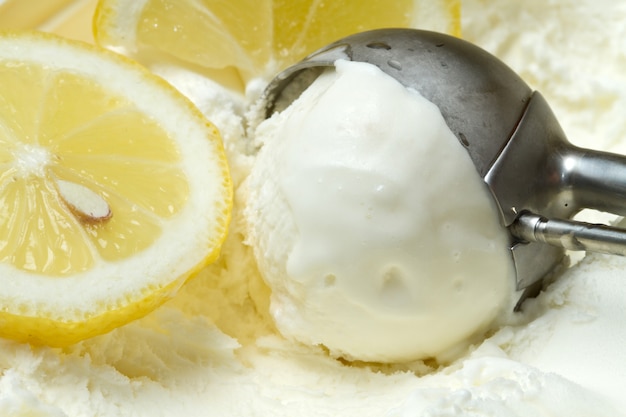 Foto helado de limon