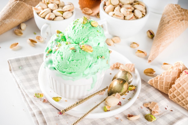 Helado de pistacho