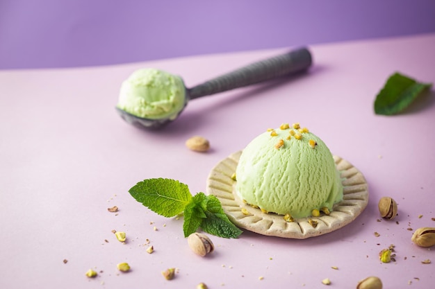 Helado de pistacho