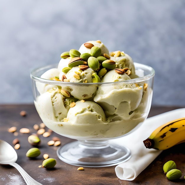 helado de pistacho