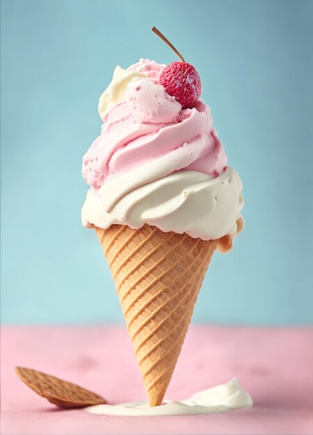 Un helado en una sesión de estudio