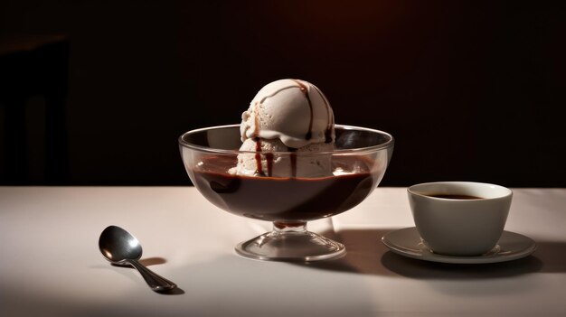 helado en un tazón