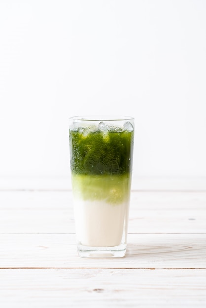 helado de té verde matcha latte