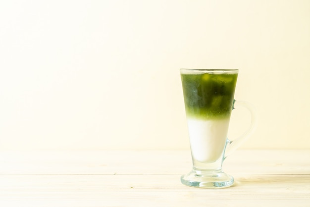 helado de té verde matcha latte