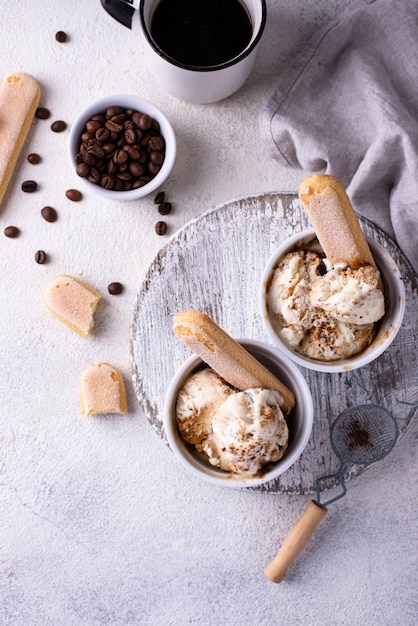 Helado de tiramisú