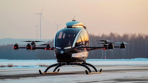 Foto helicóptero controlado remotamente lanzado por japón