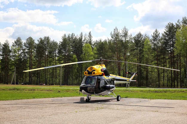 Helicóptero de aeronaves Blackyellow