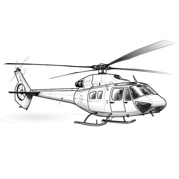 Helicóptero de transporte ai generado