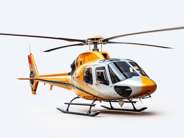 Helikopter 3D-Illustration isoliert auf dem Hintergrund