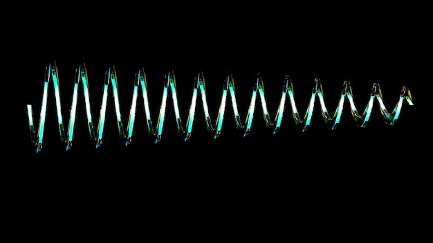 Helix abstraktes dna-konzept 3d-rendering-illustration hintergrundtextur