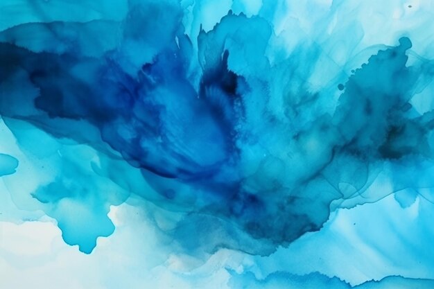 Hellblauer abstrakter Hintergrund des Aquarells