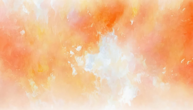 Heller abstrakter Aquarellhintergrund Orange und weiße Aquarelltapete