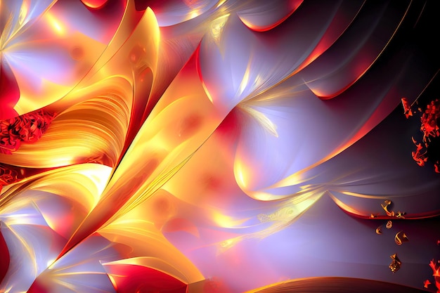 Heller abstrakter rotgoldener Hintergrund Generative KI