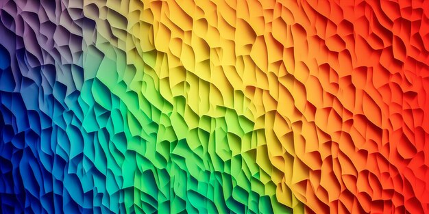 Heller bunter abstrakter Hintergrund Abstrakter gefalteter Papiereffekt Abstrakter mehrfarbiger Origami-Papierhintergrund Generative AI