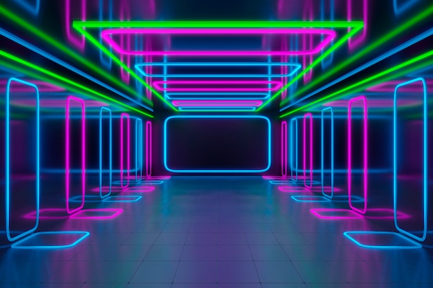 Heller bunter Neonhintergrund