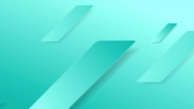 Heller Cyan abstrakter geometrischer Minimalismus-Hintergrund
